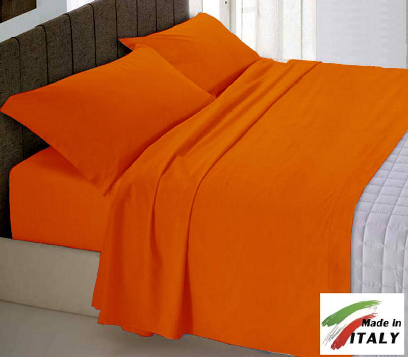 Colora di ARANCIO il tuo letto con i coordinabili in tinta unita di cotone CT1P_ARANCIO5